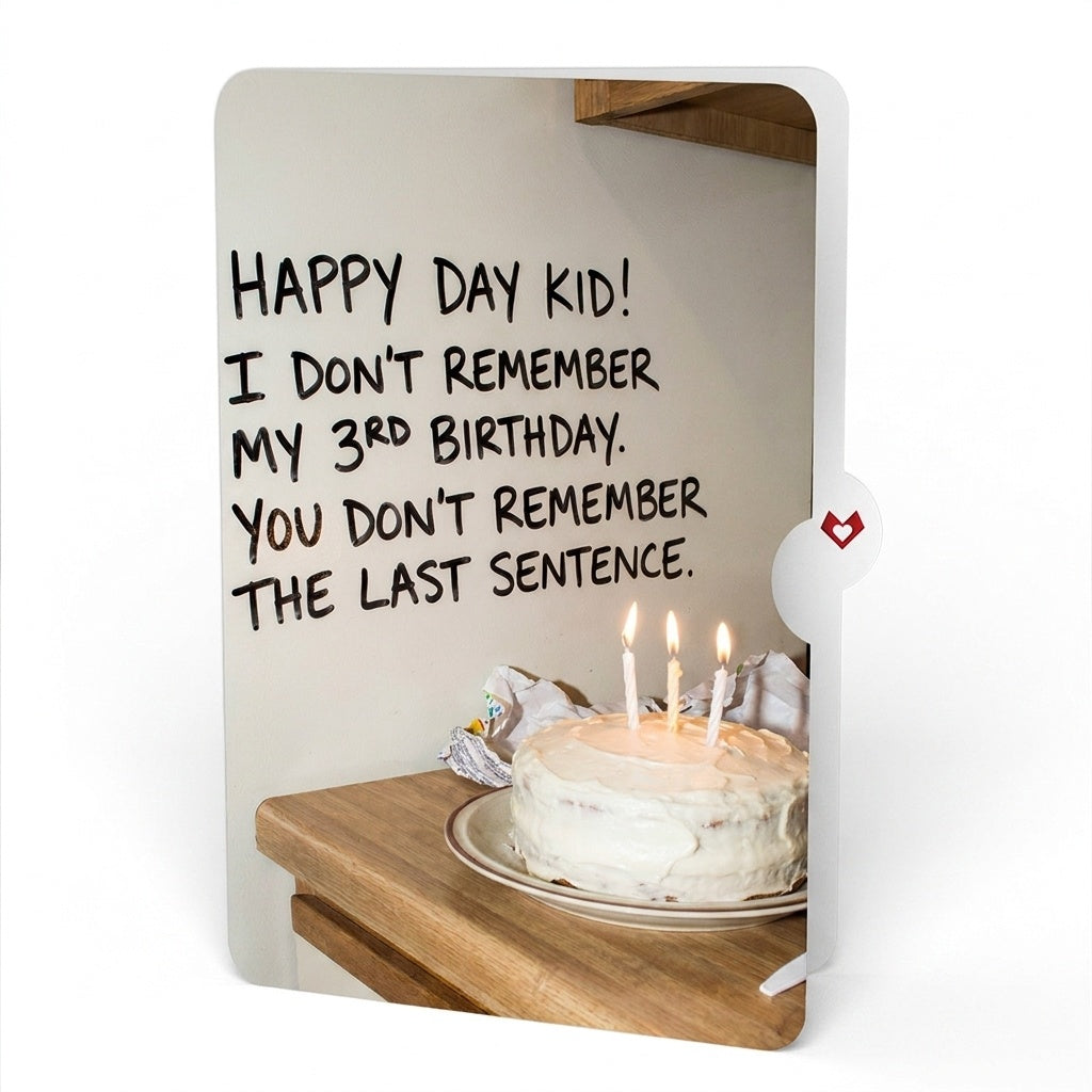Timeless Tulips 3rd Birthday Pop-Up Card and Memory Gap Sentiment Set for Kid