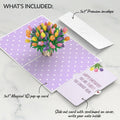 Timeless Tulips 3rd Birthday Pop-Up Card and Floral Cannot Read Sentiment Set