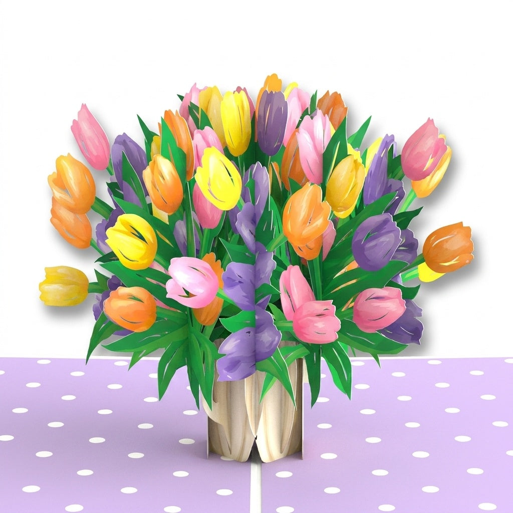 Timeless Tulips Get Well Pop-Up Card and Seems Inefficient Sentiment Set