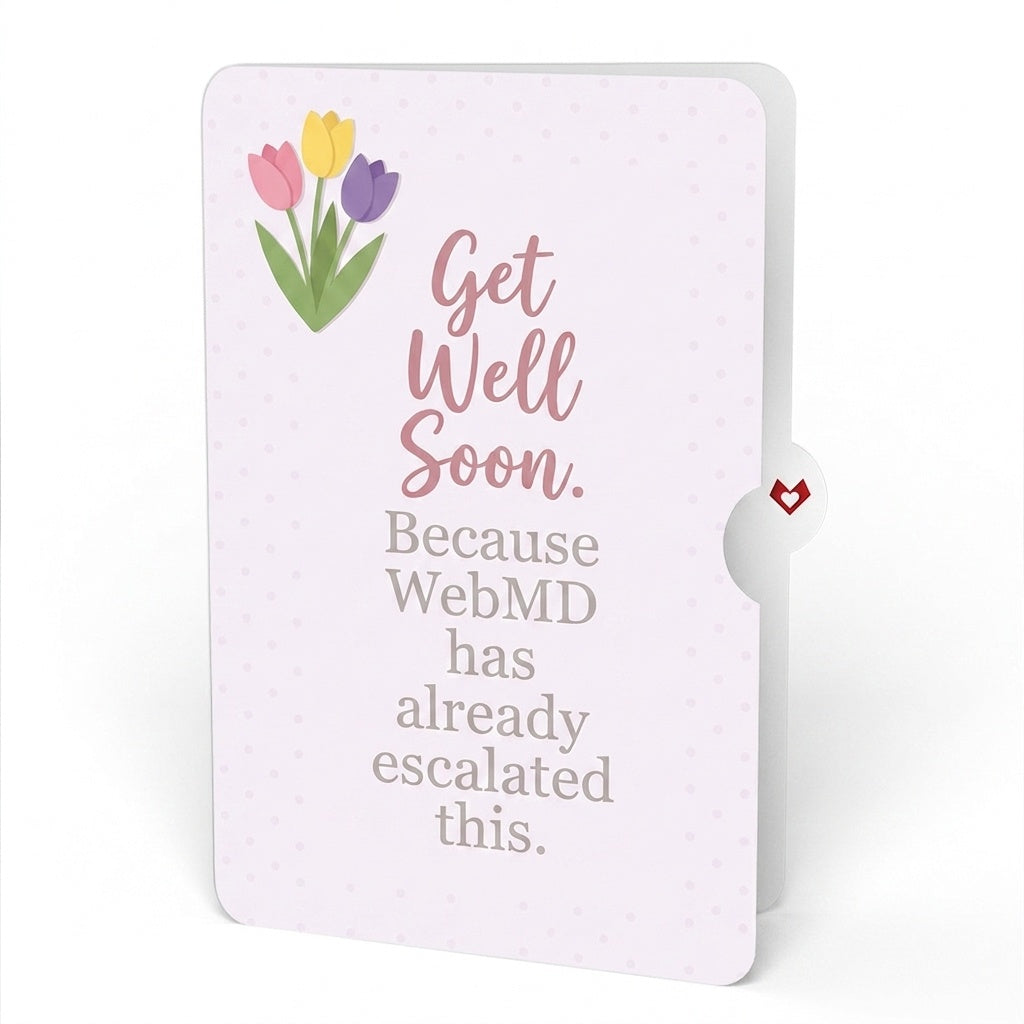 Timeless Tulips Get Well Pop-Up Card and WebMD Escalated Sentiment Set