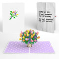 Timeless Tulips 2nd Birthday Pop-Up Card and Memory Gap Sentiment Set for Kid
