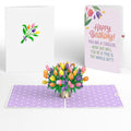 Timeless Tulips Birthday Pop-Up Card and Floral Whole Gift Sentiment Set