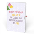 Timeless Tulips 1st Birthday Pop-Up Card and Cannot Talk Sentiment Set