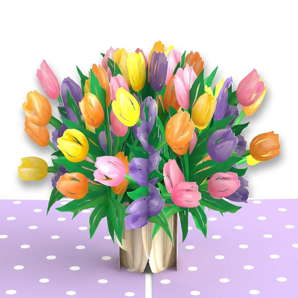 Timeless Tulips Birthday Pop-Up Card and Floral Everyone Staring Sentiment Set