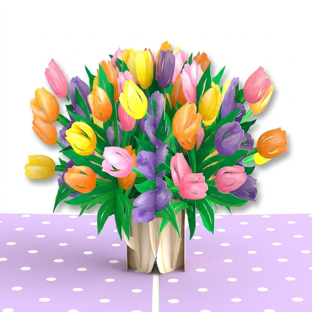 Timeless Tulips Birthday Pop-Up Card and Be Real Sentiment Set