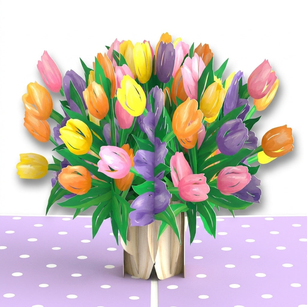 Timeless Tulips Birthday Pop-Up Card and Beer Sippy Cup Sentiment Set
