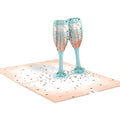 Champagne Toast Get Well Pop-Up Card and Sentiment Set