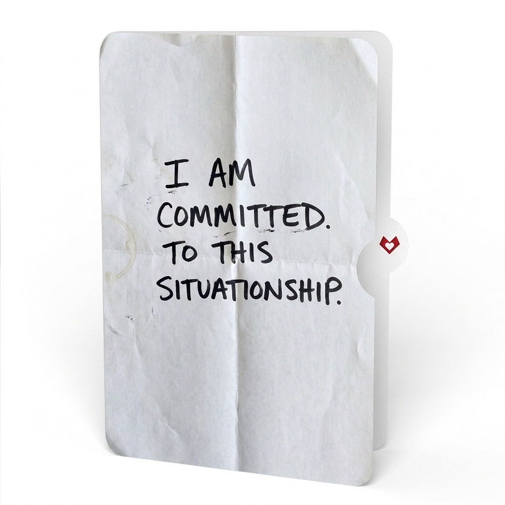 Love You to the Moon and Back Love Pop-Up Card and Situationship Committed Sentiment Set