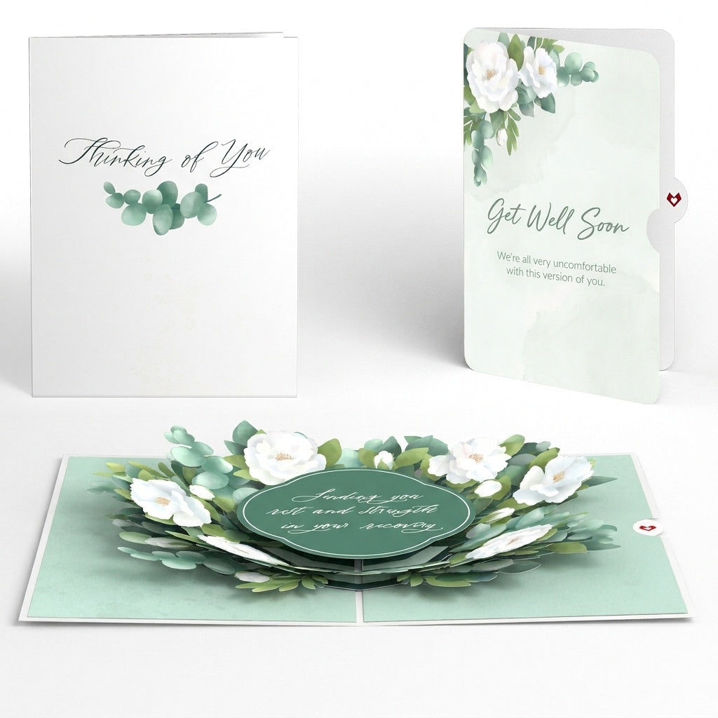 Sending You Rest And Strength Get Well Pop-Up Card and Sentiment Set
