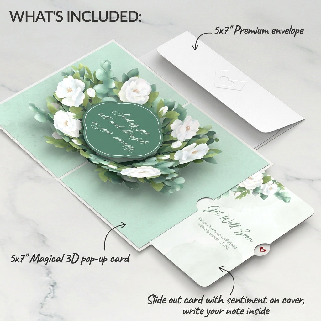Sending You Rest And Strength Get Well Pop-Up Card and Sentiment Set