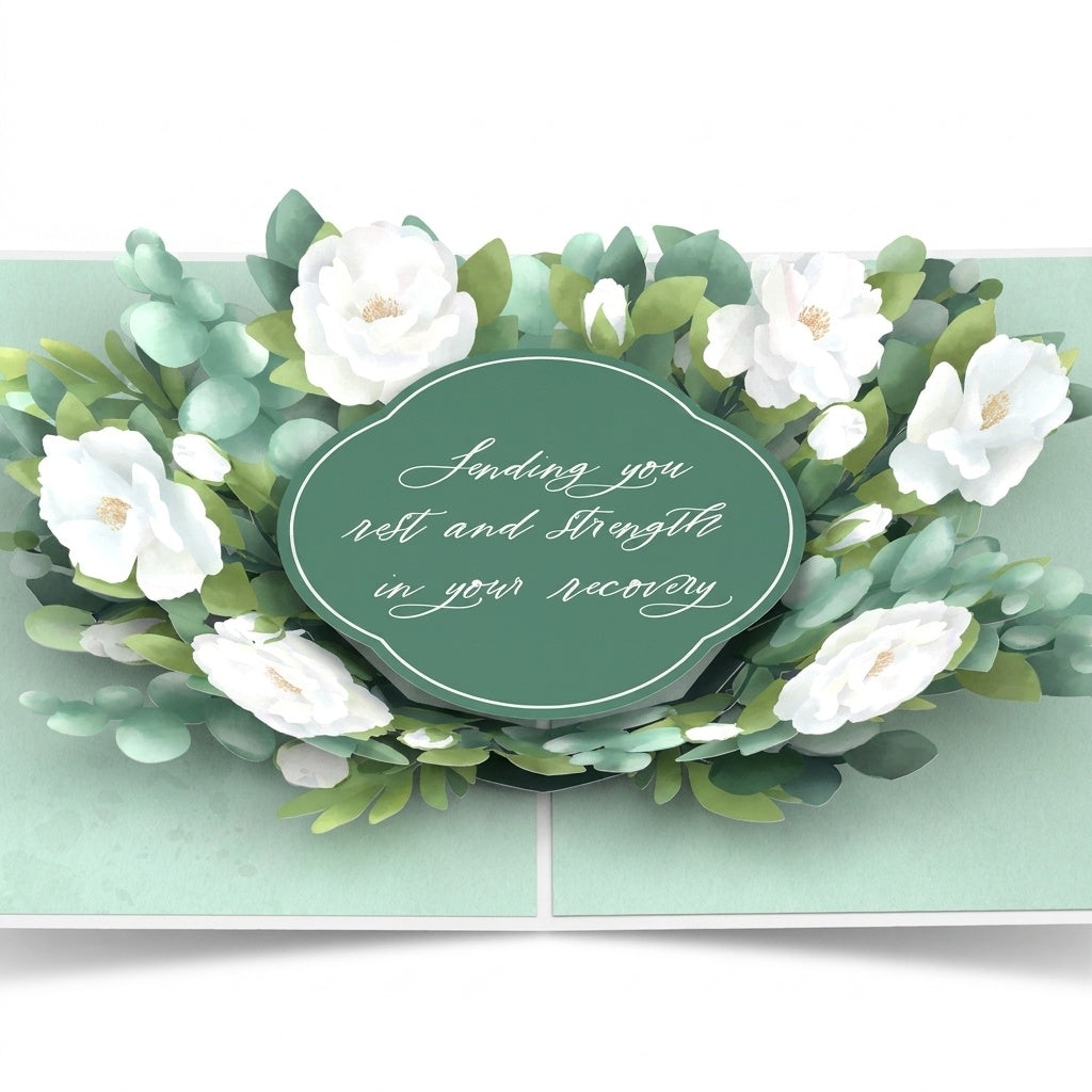 Sending You Rest And Strength Get Well Pop-Up Card and Sentiment Set