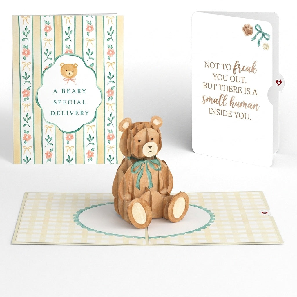 Beary Special Delivery Pregnancy Pop-Up Card and Sentiment Set