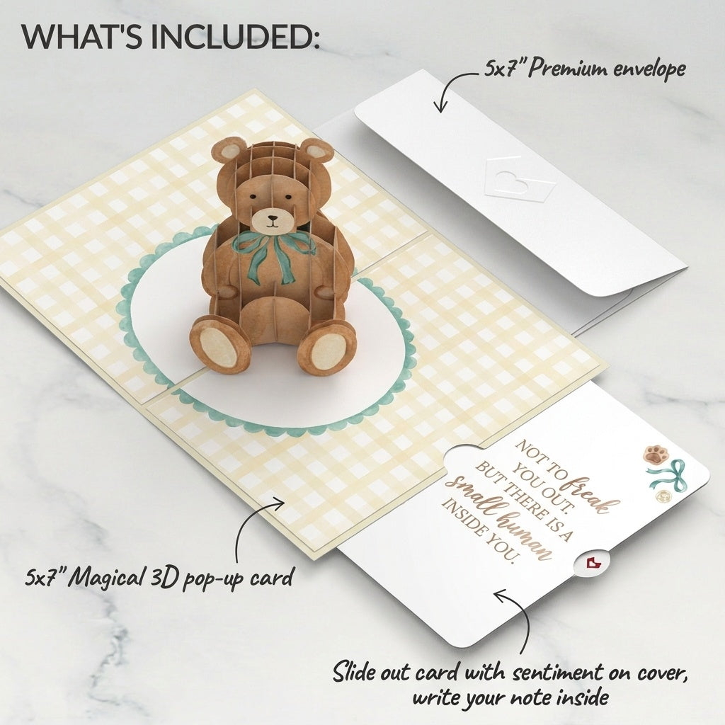 Beary Special Delivery Pregnancy Pop-Up Card and Sentiment Set