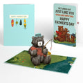 Father's Day Fishing Bear Pop-Up Card and Bear Cubs Sentiment Set