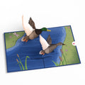 Pondside Mallard Ducks Father's Day Pop-Up Card and Sentiment Set for Dad