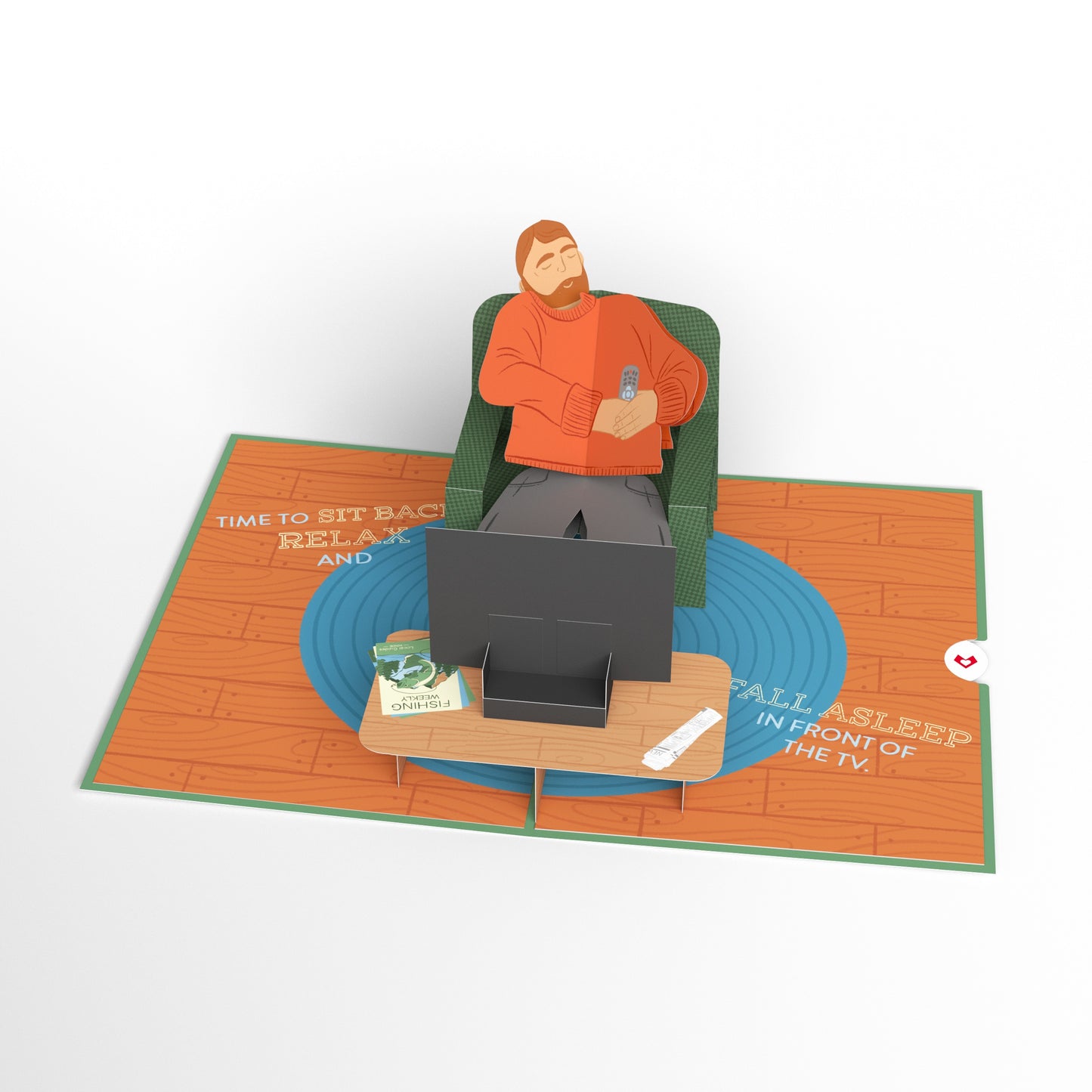 Sit Back & Relax Father's Day Pop-Up Card and Napping Dad Sentiment Set