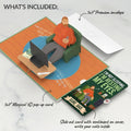 Sit Back & Relax Father's Day Pop-Up Card and Resting Eyes Sentiment Set for Dad
