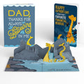 Dad You're a Legend Loch Ness Monster Father's Day Pop-Up Card and Favorite Financial Burden Sentiment Set