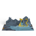 Dad You're a Legend Loch Ness Monster Father's Day Pop-Up Card and Favorite Financial Burden Sentiment Set