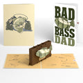 Largemouth Bass Father's Day Pop-Up Card and Sentiment Set for Dad
