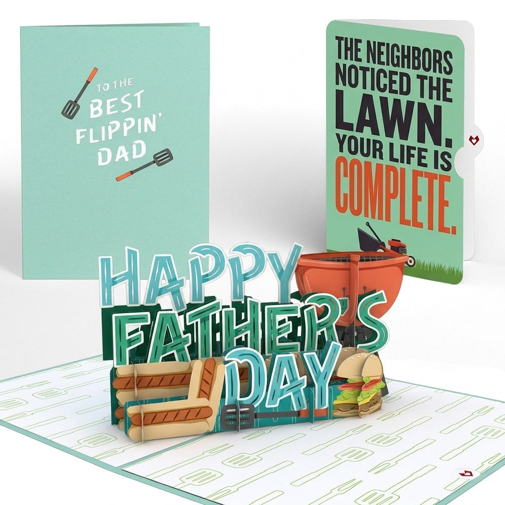 Best Flippin' Dad Father's Day Pop-Up Card and Sentiment Set