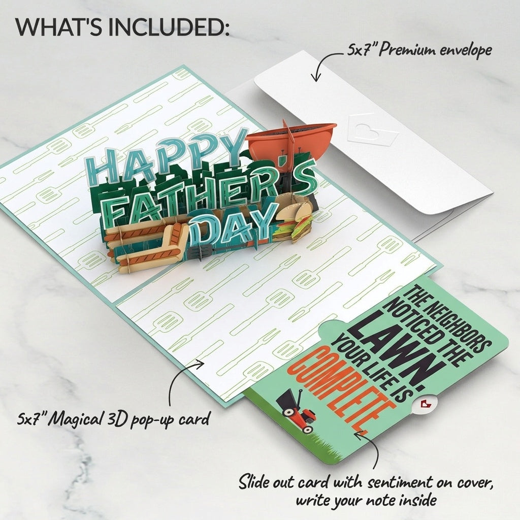 Best Flippin' Dad Father's Day Pop-Up Card and Sentiment Set