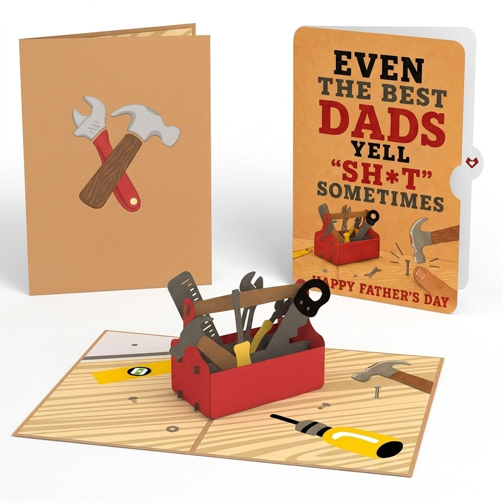 Toolbox Father's Day Pop-Up Card and Sentiment Set