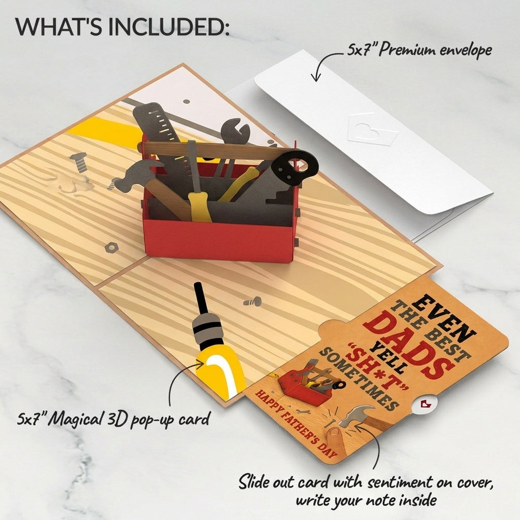 Toolbox Father's Day Pop-Up Card and Sentiment Set