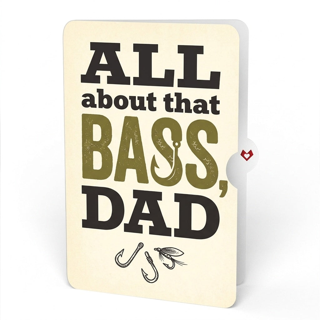 Largemouth Bass Father's Day Pop-Up Card and That Bass Sentiment Set for Dad