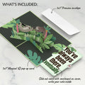 Tree Top Sloths Pop-Up Card and Eventual Arrival Sentiment Set