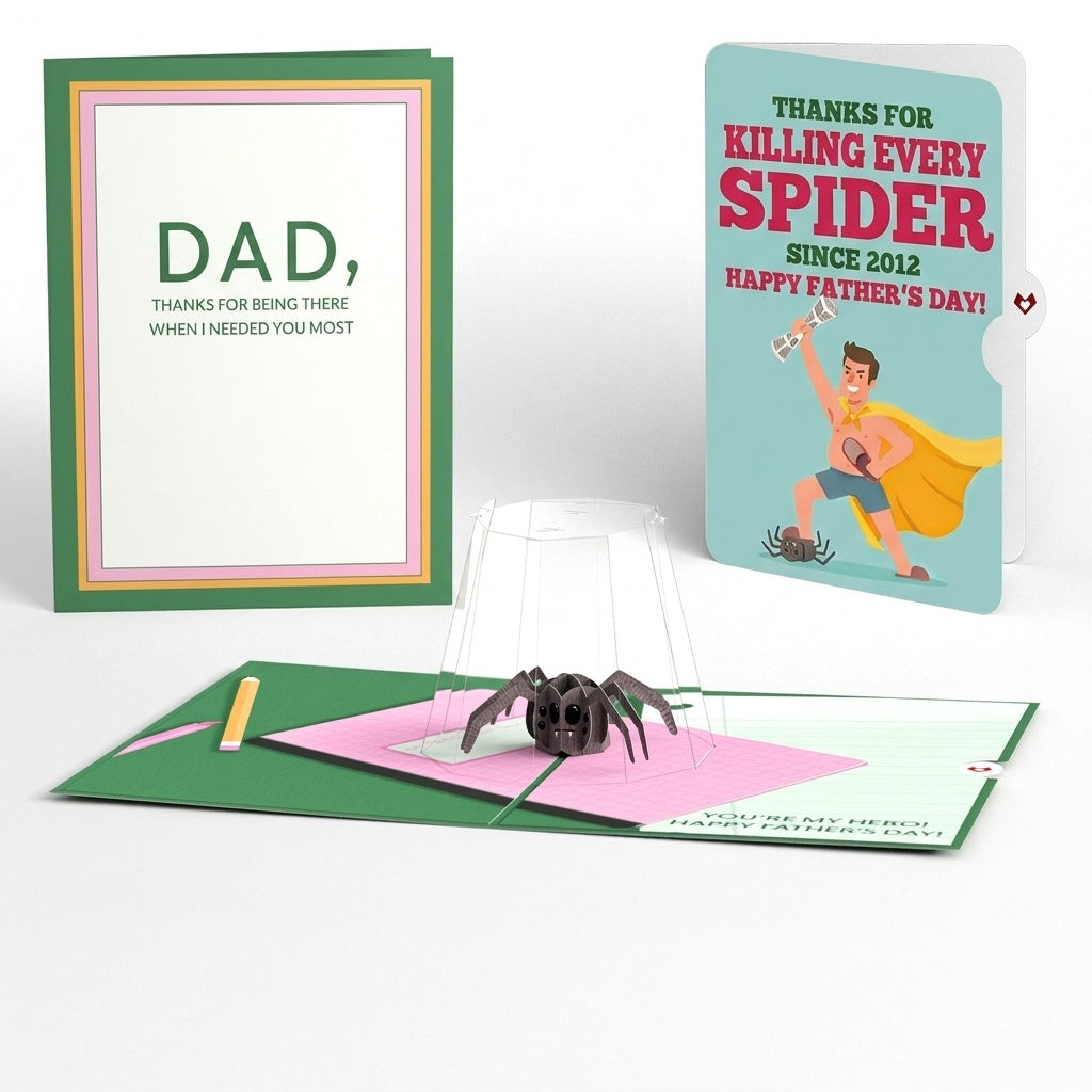 Father's Day Spider Hero Pop-Up Card and Sentiment Set