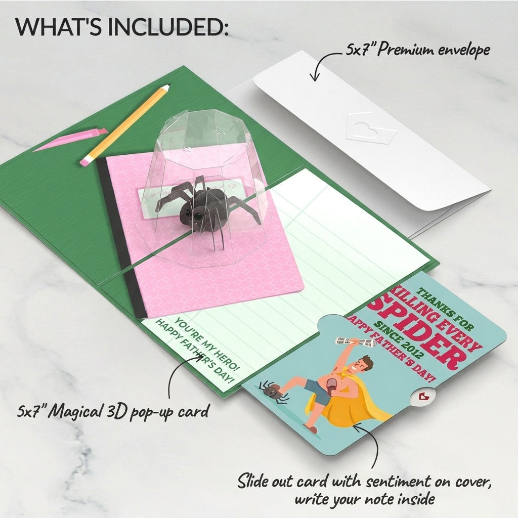Father's Day Spider Hero Pop-Up Card and Sentiment Set