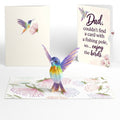 Vibrant Hummingbird Father's Day Pop-Up Card and Enjoy The Birds Sentiment Set for Dad