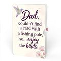 Vibrant Hummingbird Father's Day Pop-Up Card and Enjoy The Birds Sentiment Set for Dad