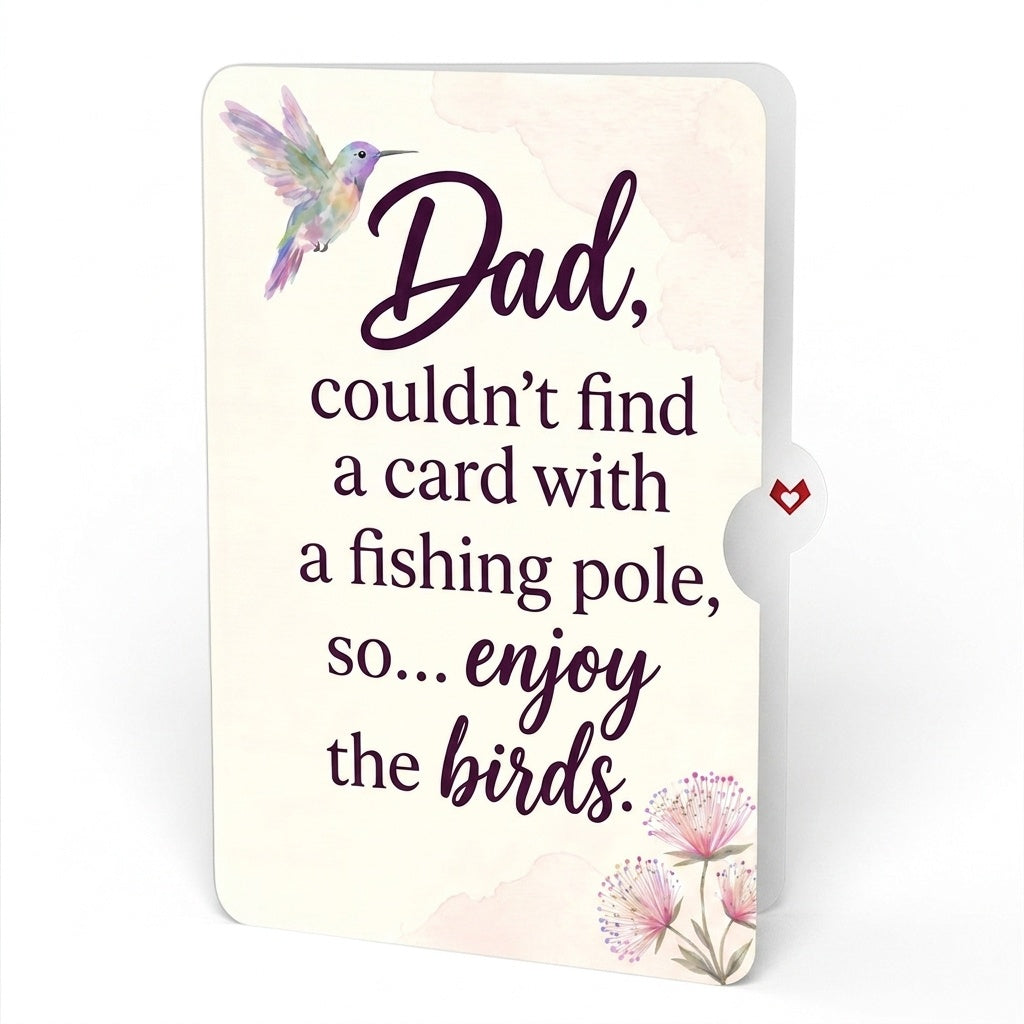 Vibrant Hummingbird Father's Day Pop-Up Card and Enjoy The Birds Sentiment Set for Dad