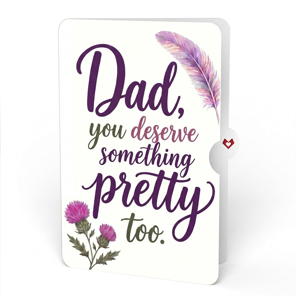 Vibrant Hummingbird Father's Day Pop-Up Card and Pretty Thistle Sentiment Set for Dad