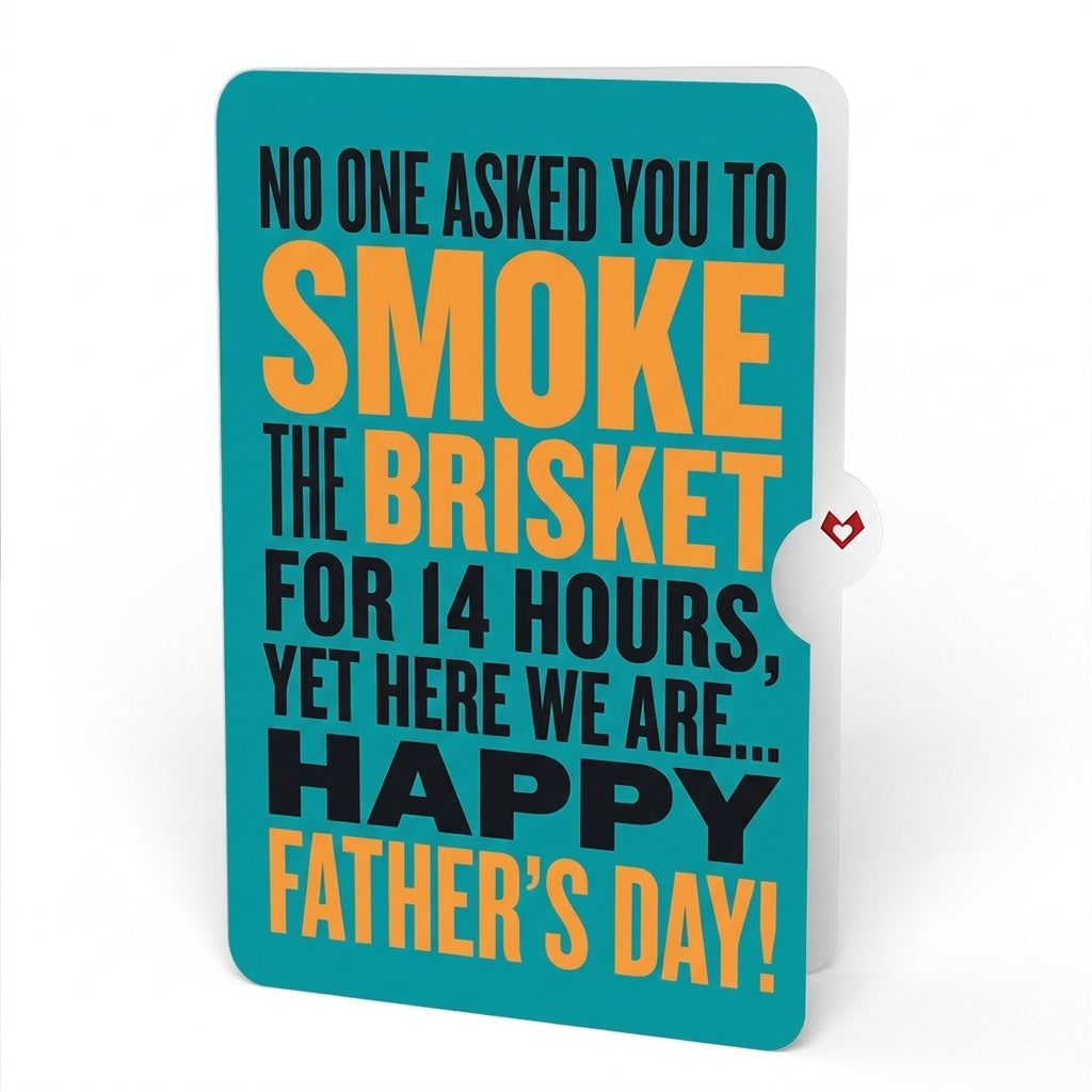 Best Flippin' Dad Father's Day Pop-Up Card and Smoked Brisket Sentiment Set for Dad