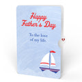 Light of My Life Father's Day Light-Up Pop-Up Card and Sailing Boat My Life Sentiment Set