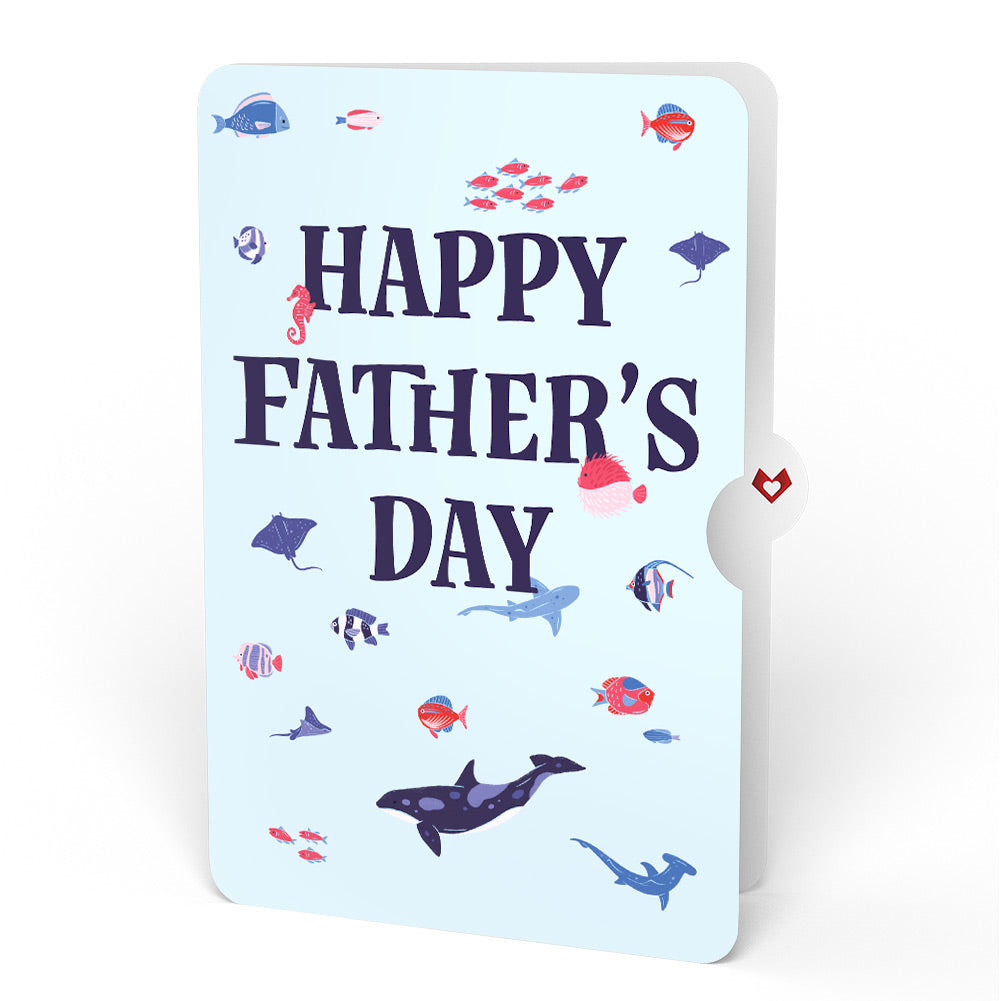I Chews You Shark Father's Day Pop-Up Card and Ocean Animals Sentiment Set
