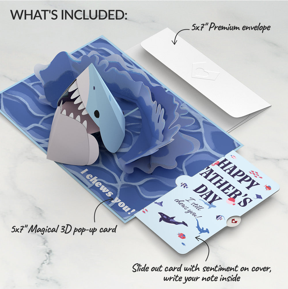 I Chews You Shark Father's Day Pop-Up Card and Sentiment Set