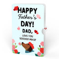 Love You So Much Dog Father's Day Loooooong Card™ (Expands to 2 feet) and Sentiment Set for Dad