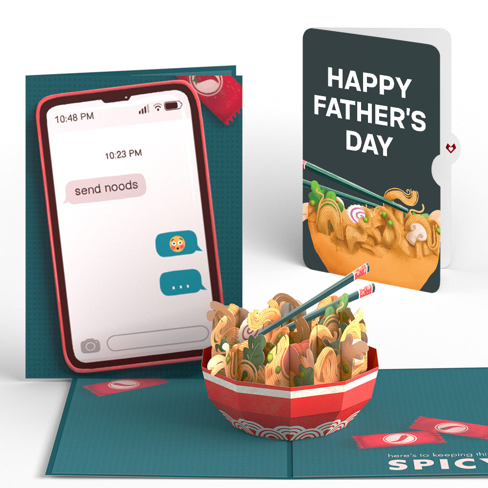 Send Noods Spicy Father's Day Pop-Up Card and Sentiment Set