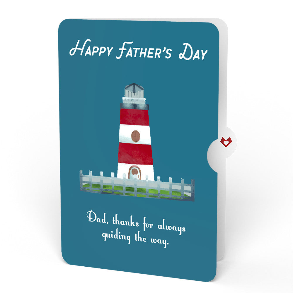 Coastal Lighthouse Father's Day Pop-Up Card and Sentiment Set for Dad