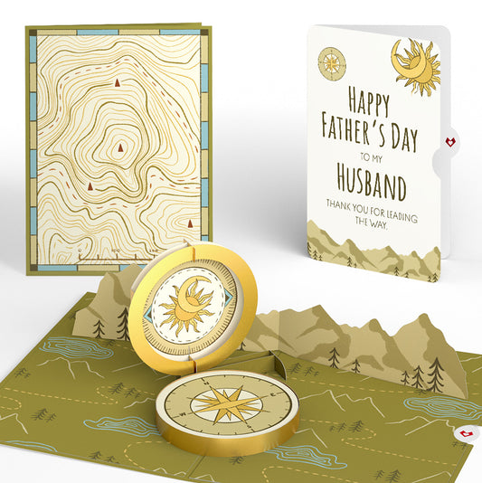 Guiding Compass Father's Day Pop-Up Card and Sentiment Set for Husband