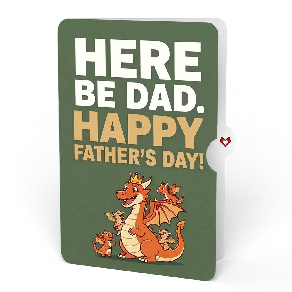 Fire-Breathing Dragon Father's Day Pop-Up Card and Sentiment Set