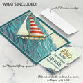 Sailboat on the Horizon Father's Day Pop-Up Card and Hobby Zip Code Sentiment Set for Dad