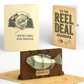 Reel Kick-Bass Dad Father's Day Pop-Up Card and Sentiment Set for Grandfather
