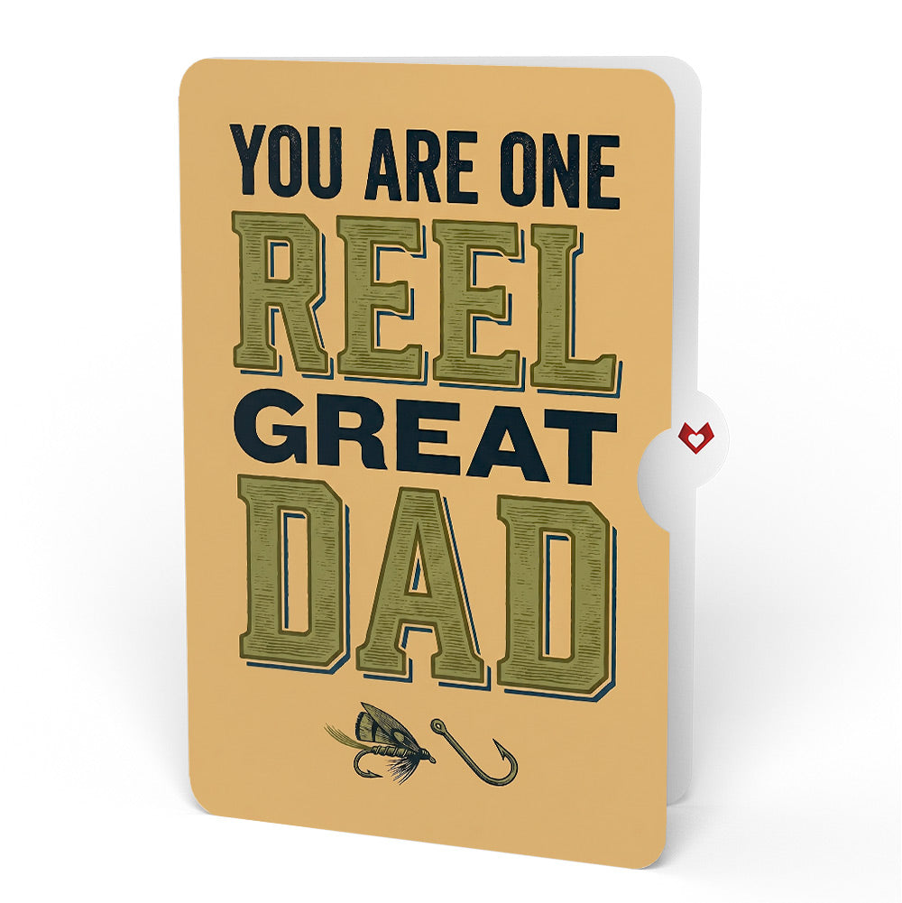 Reel Kick-Bass Dad Father's Day Pop-Up Card and Sentiment Set for Dad