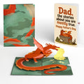 Fire-Breathing Dragon Father's Day Pop-Up Card and True Stories Sentiment Set for Dad