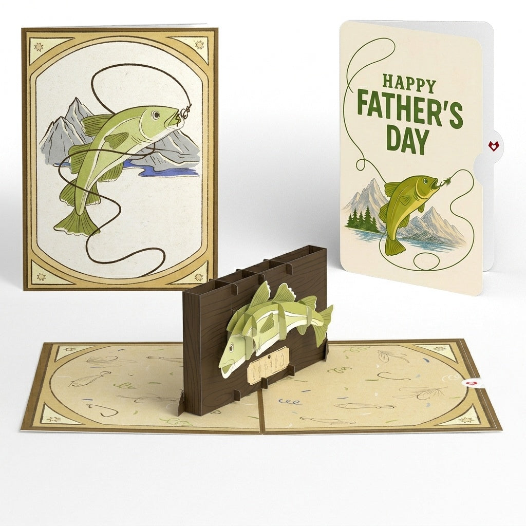 Cod Plaque Father's Day Pop-Up Card and Sentiment Set